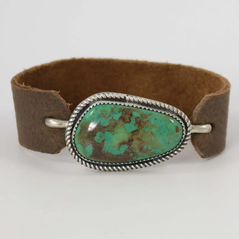 Royston Turquoise Leather Bracelet