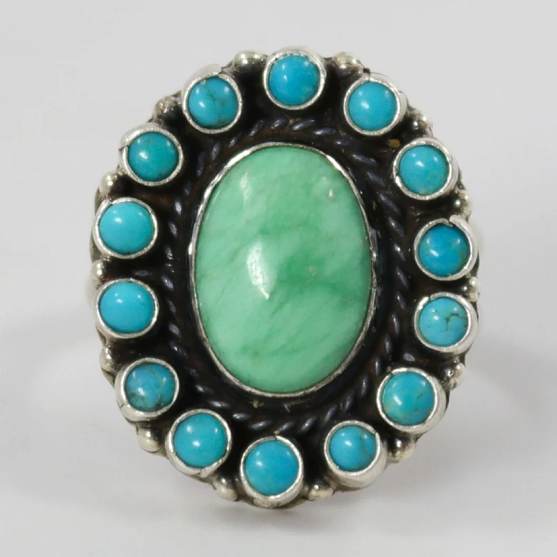 Turquoise and Variscite Ring